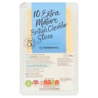 Sainsbury's British Extra Mature Cheddar Cheese Slices 240g