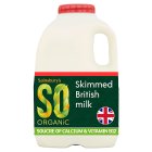 Sainsbury's British Skimmed Milk, SO Organic 568ml (1 pint)