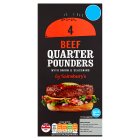 Sainsbury's Beef Quarter Pounders x4 454g