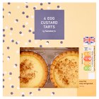 Sainsbury's Egg Custard Tarts 4x81g