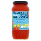 Sainsbury's Lighter Tomato & Herb Bolognese Pasta Sauce 500g