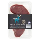 Wild Venison Scottish Two Lean, Haunch Steaks 250g