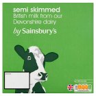 Sainsbury's Semi Skimmed Long Life Milk 6x1L