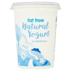 Sainsbury's Fat Free Natural Yogurt 500g