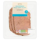 Sainsbury's British Peppered Cooked Roast Beef Slices x3 85g