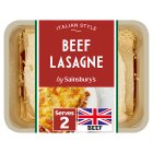 Sainsbury's Beef Lasagne Ready Meal For 2 750g