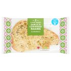 Sainsbury's Flame Baked Garlic & Coriander Naans x2 260g