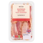 Sainsbury's British Smoked cooked crispy Bacon rashers 100g