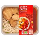 Sainsbury's Chinese Crispy Sweet & Sour Chicken with Egg Fried Rice Ready Meal For 1 400g