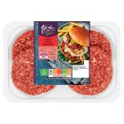 Sainsbury's British Beef Steak Burgers, Taste the Difference x4 680g