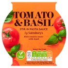 Sainsbury's Stir In Tomato & Basil Pasta Sauce 150g