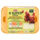 Sainsbury's Mixed Weight Free Range Super Eggs x6