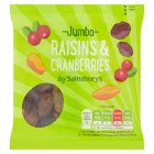 Sainsbury's Jumbo Raisins & Cranberries 35g