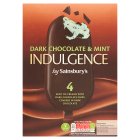 Sainsbury's Dark Chocolate & Mint Ice Creams 4x75g