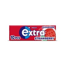 Extra Strawberry Sugarfree Chewing Gum 10 Pieces