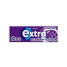 Extra Blueberry Flavour Sugarfree Chewing Gum 10 Pieces