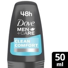 Dove Men+Care Clean Comfort 48h Roll-On Antiperspirant Deodorant 50ml