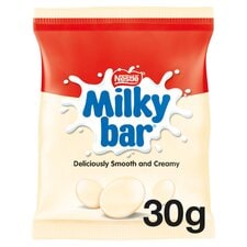 Milkybar White Chocolate Buttons Bag 30g