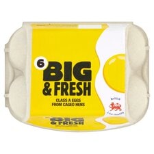 Big & Fresh Mixed Sized Eggs 6 Pack