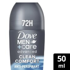 Dove Men+Care Clean Comfort 72h Roll-On Antiperspirant Deodorant 50ml