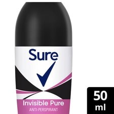 Sure 48h Invisible Pure Antiperspirant Deodorant Roll On 50ml