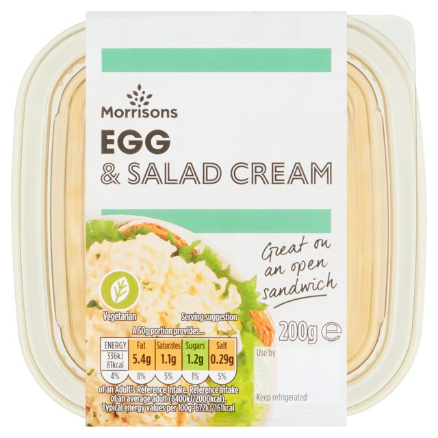 Morrisons Egg & Salad Cream Sandwich Filler 200g