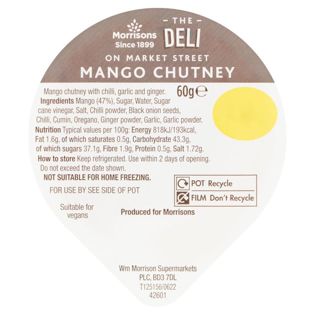 Market Street Deli Mango Chutney Dip 60g