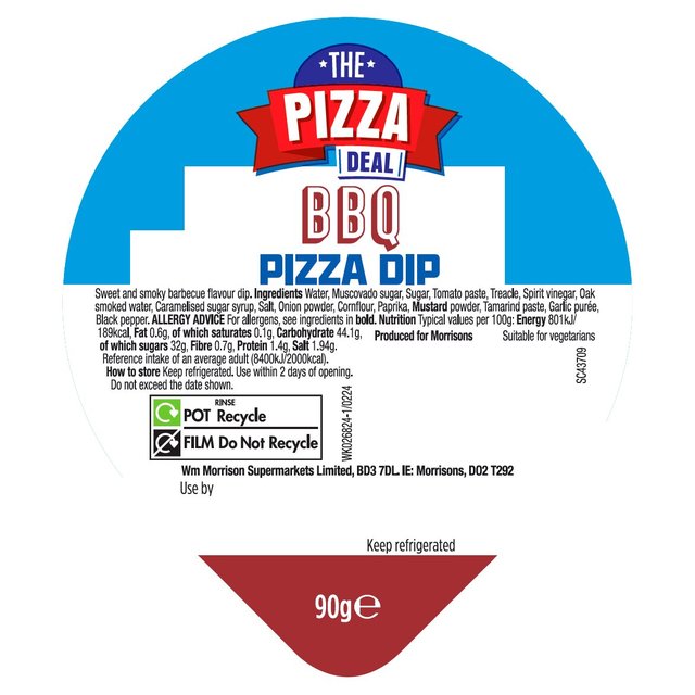 Morrisons The Big Pizza Deal BBQ Pizza Dip 90g