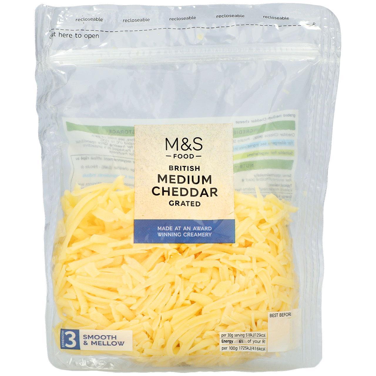 M&S British Medium Grated Cheddar