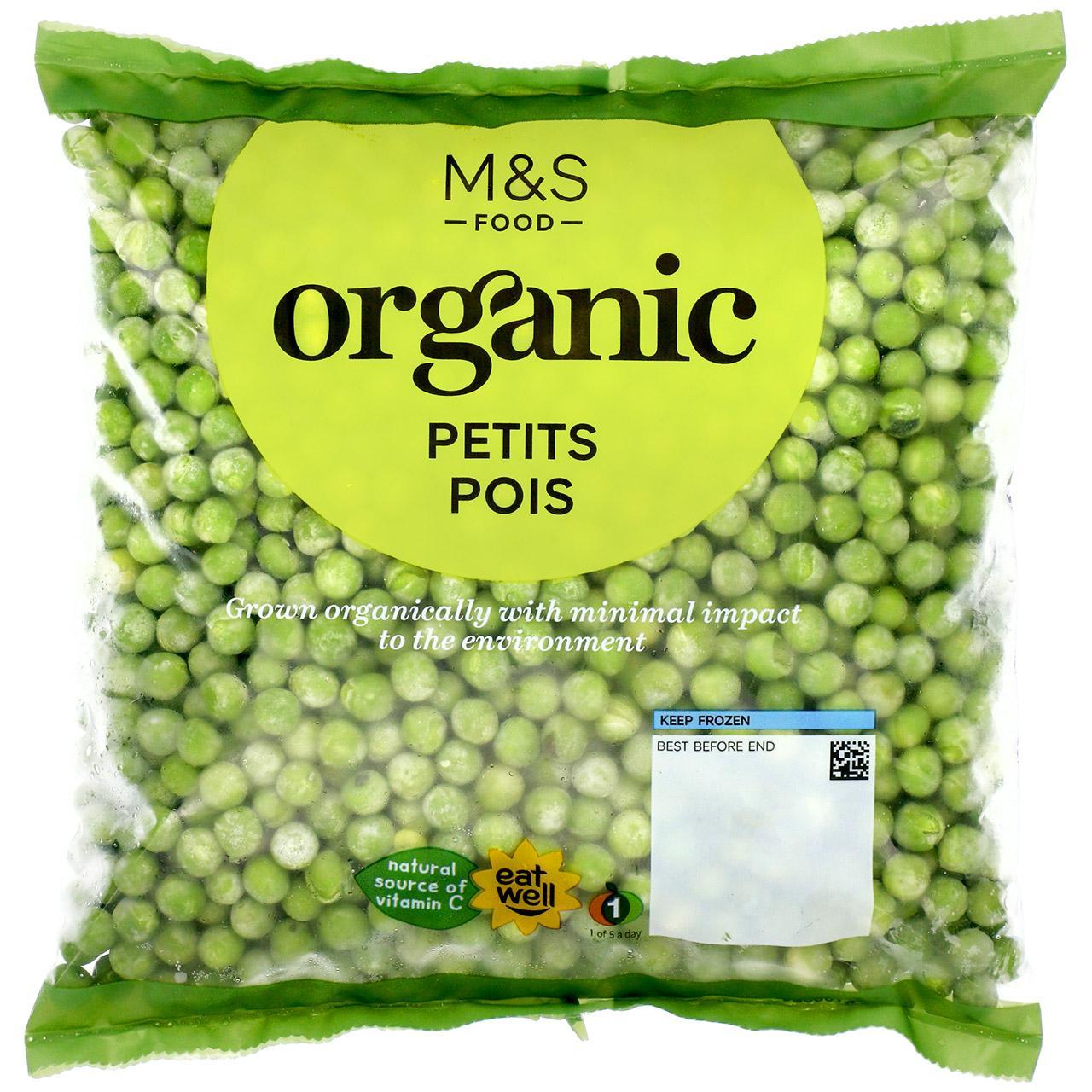 M&S Organic Petits Pois Frozen