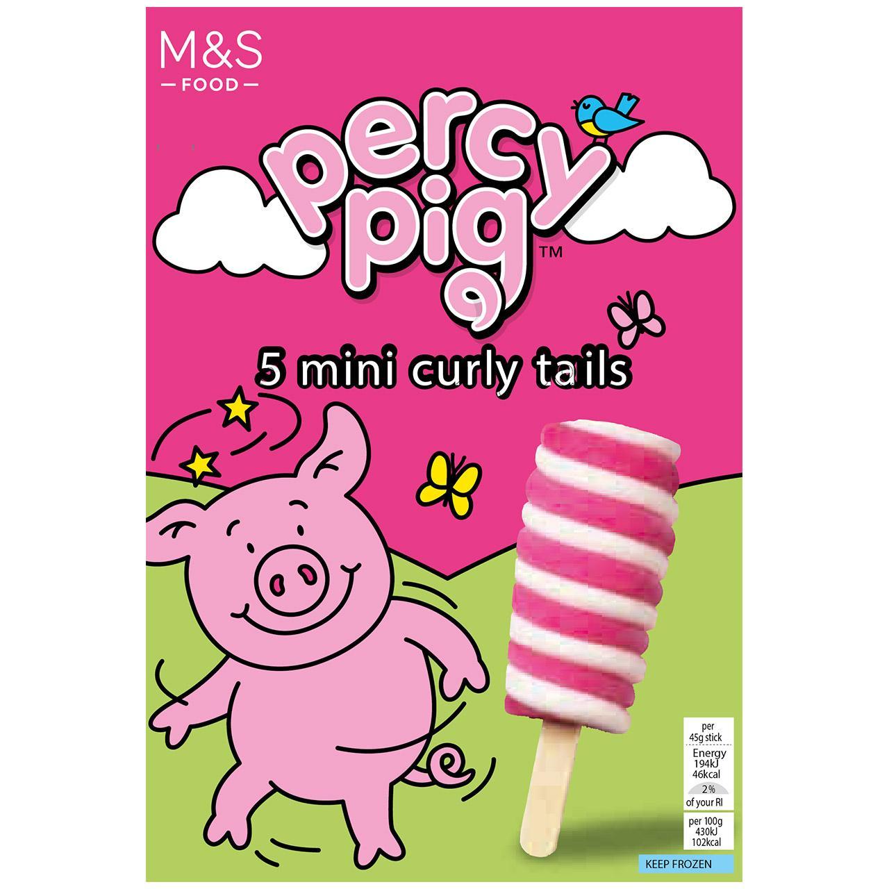 M&S Mini Percy Pig Curly Tails