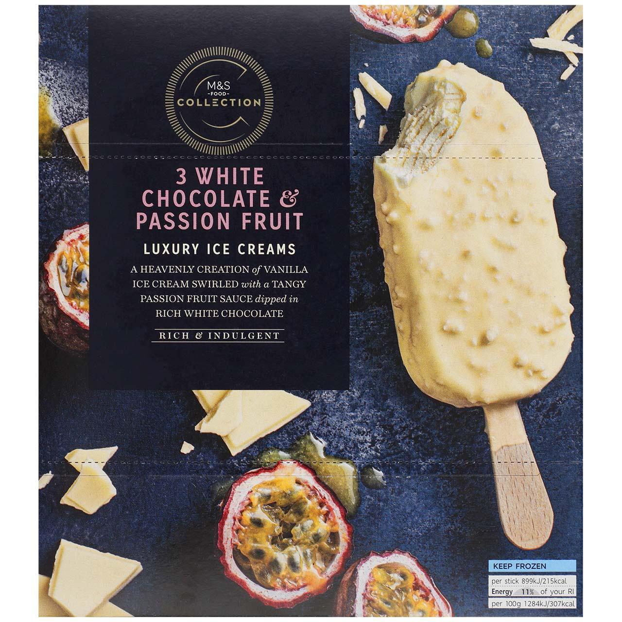 M&S White Chocolate & Passion Fruit Ice Cream