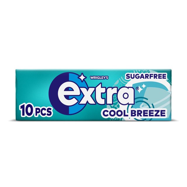 Wrigley's Extra Cool Breeze Sugarfree Gum 10 Pieces 