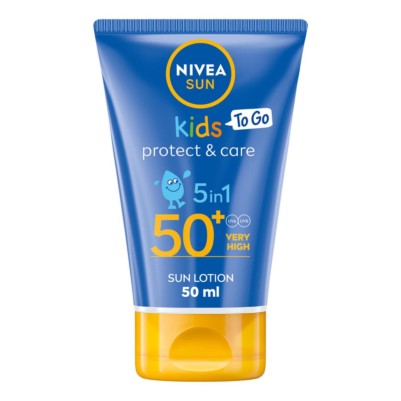 NIVEA SUN Kids Protect & Care Sun Cream To Go SPF50+ 50ml