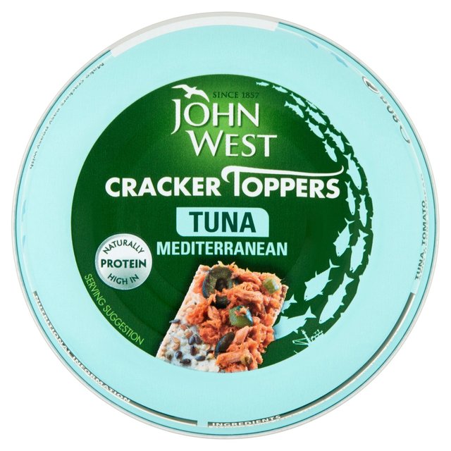 John West Cracker Toppers Tuna Mediterranean (80g) 80g