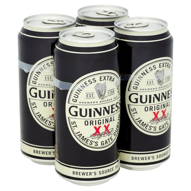 Guinness Original Extra Stout Beer 4.2% vol Cans 4 x 440ml