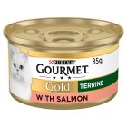 Gourmet Gold Tinned Cat Food Terrine With Salmon 85g