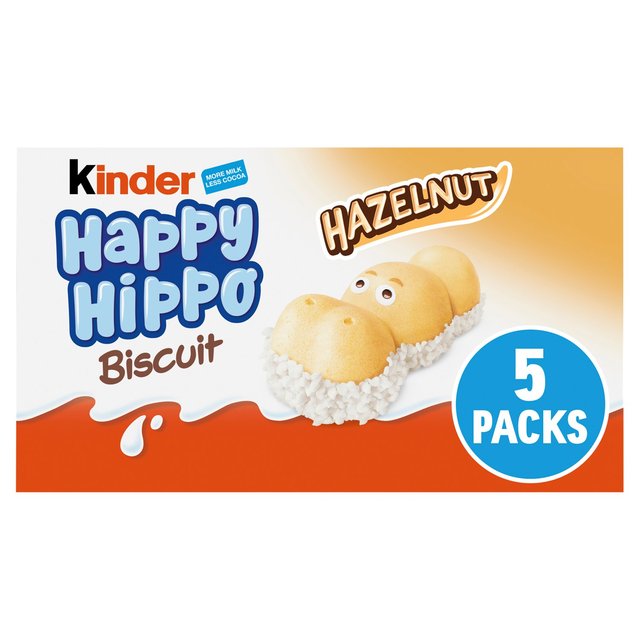 Kinder Happy Hippo Milk Chocolate & Hazelnut Biscuits Multipack 103.5g