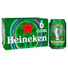 Heineken Premium Lager Beer Cans 6 x 330ml