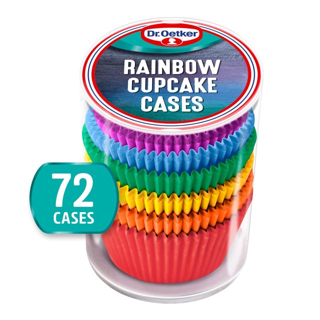 Dr. Oetker Rainbow Cupcake Cases  72 per pack