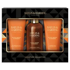 Baylis & Harding Signature Men's Black Pepper & Ginseng 3 Piece Set 