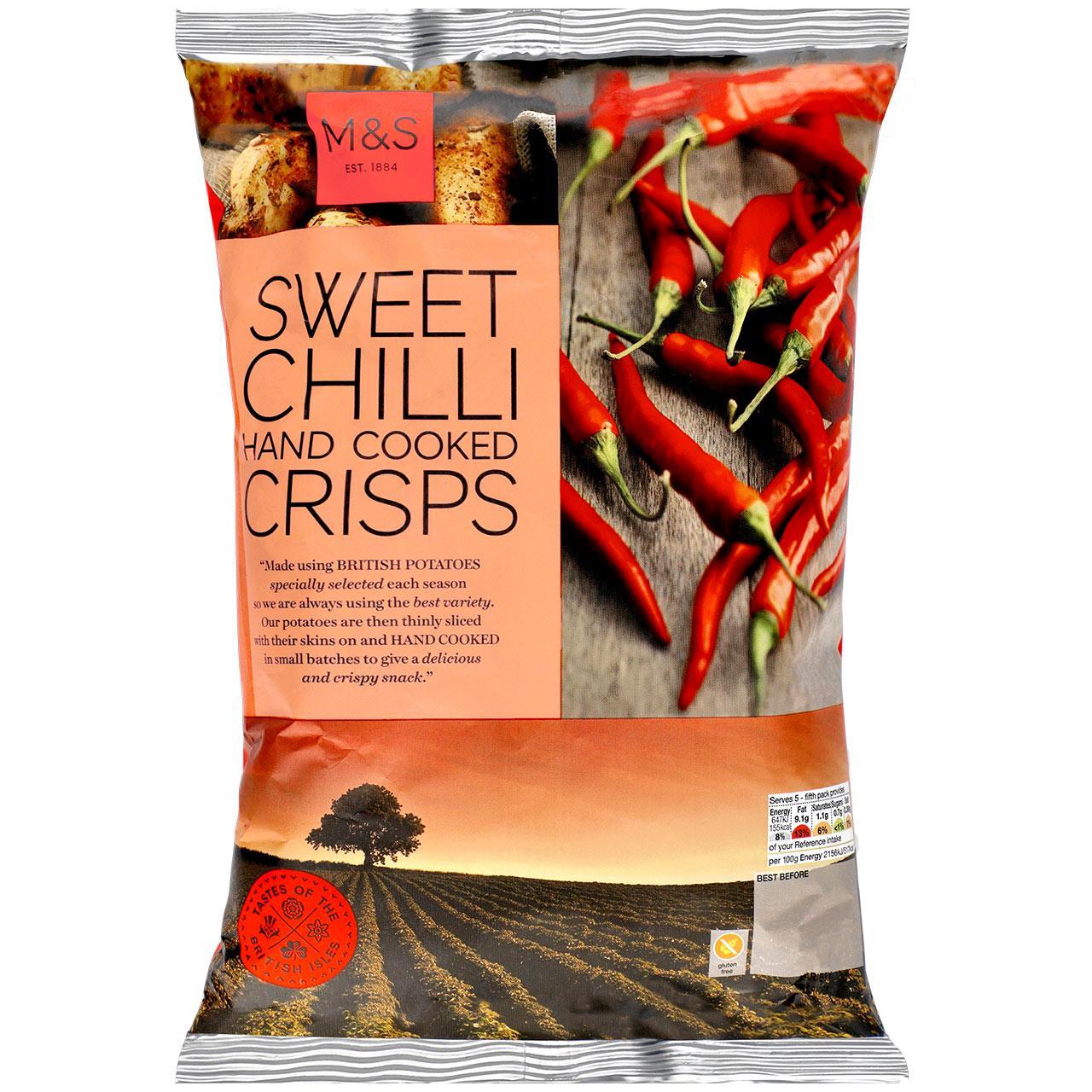 M&S Sweet Chilli Hand Cooked Crisps