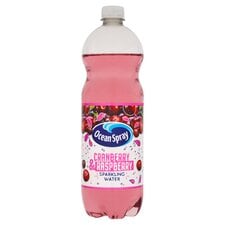 Ocean Spray Sparkling Cranberry Raspberry Water 1L