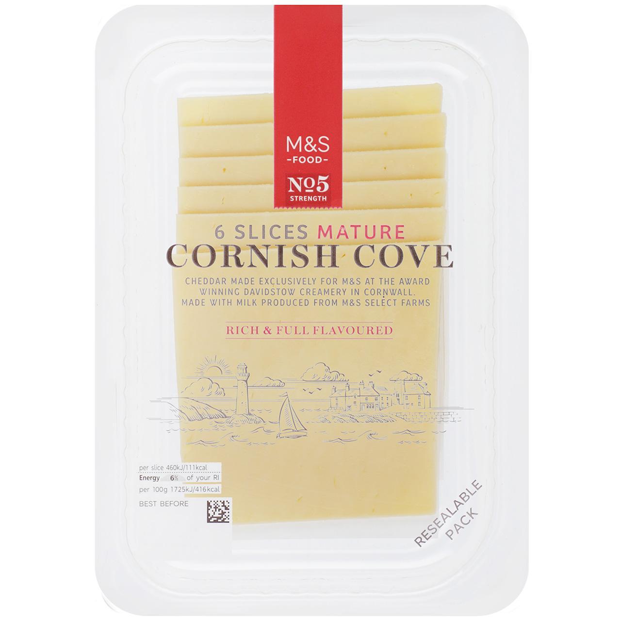 M&S Cornish Cove Mature Cheese 6 Slices