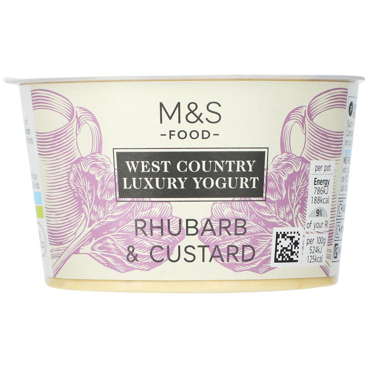 M&S West Country Luxury Yogurt Rhubarb & Custard