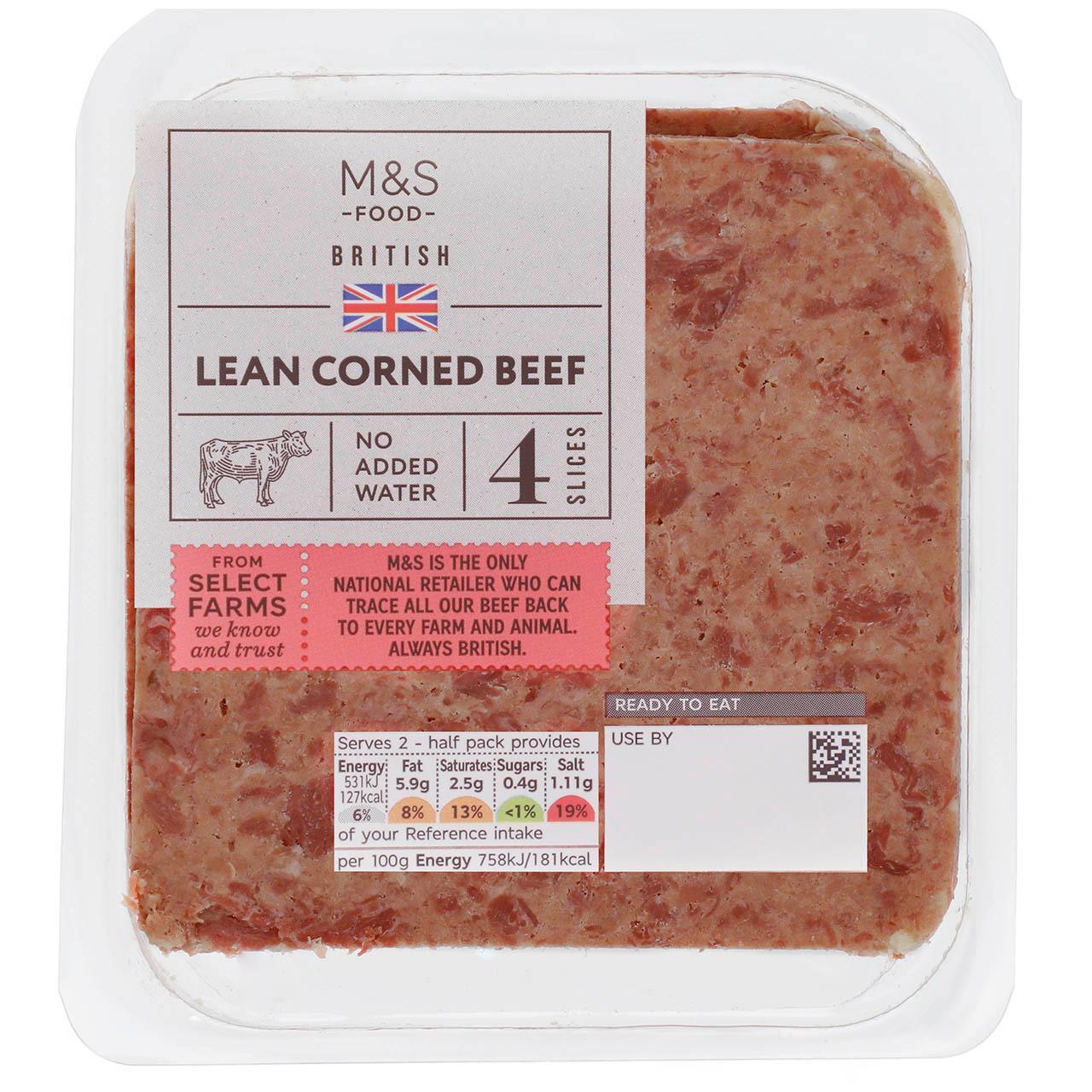 M&S British Lean Corned Beef 4 Slices