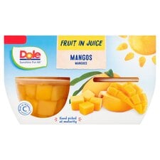 Dole Mangoes In Fruit Juice 4 X 113G