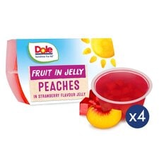 Dole Peaches In Strawberry Jelly 4X123g