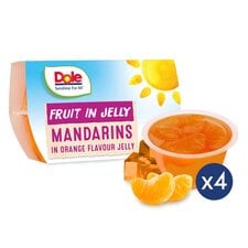 Dole Fruit Mandarins In Orange Jelly 4X123g