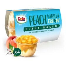 Dole Peach Vanilla & Creme 4 X 123G